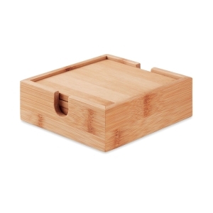 Zestaw 4 podstawek z bambusa MENDI